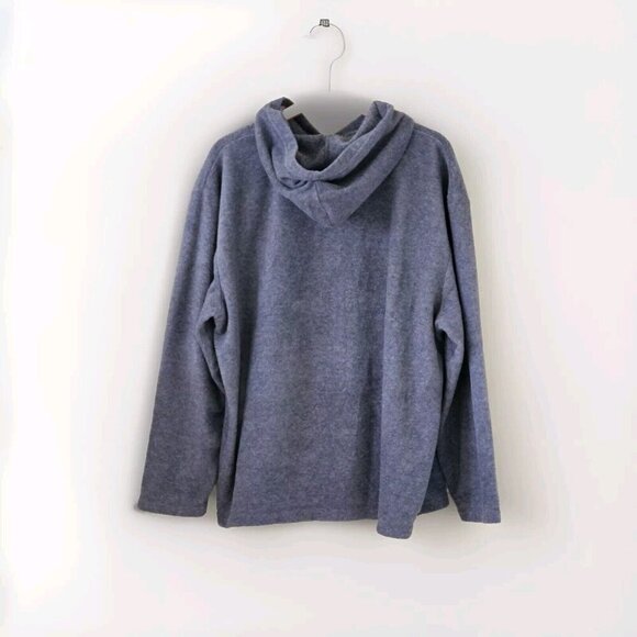 Disney Pooh Hoodie Womens XL Gray Fleece Kanga Pocket Vintage Y2K Preppy Boho - Picture 2 of 15